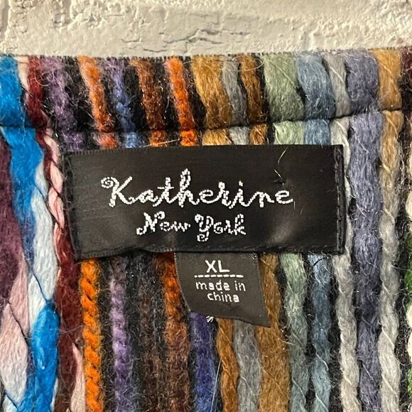 Katherine New York Multicolor Textured Wool-Blend Jacket - Picture 6 of 13